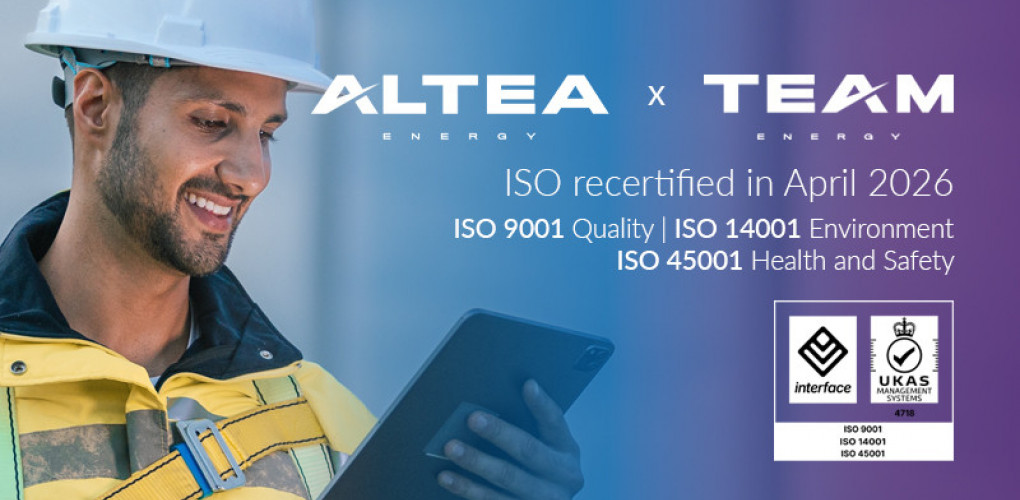 Altea Energy renews its ISO 9001, 14001 and 45001 certifications: a growing QHSE commitment across the Group